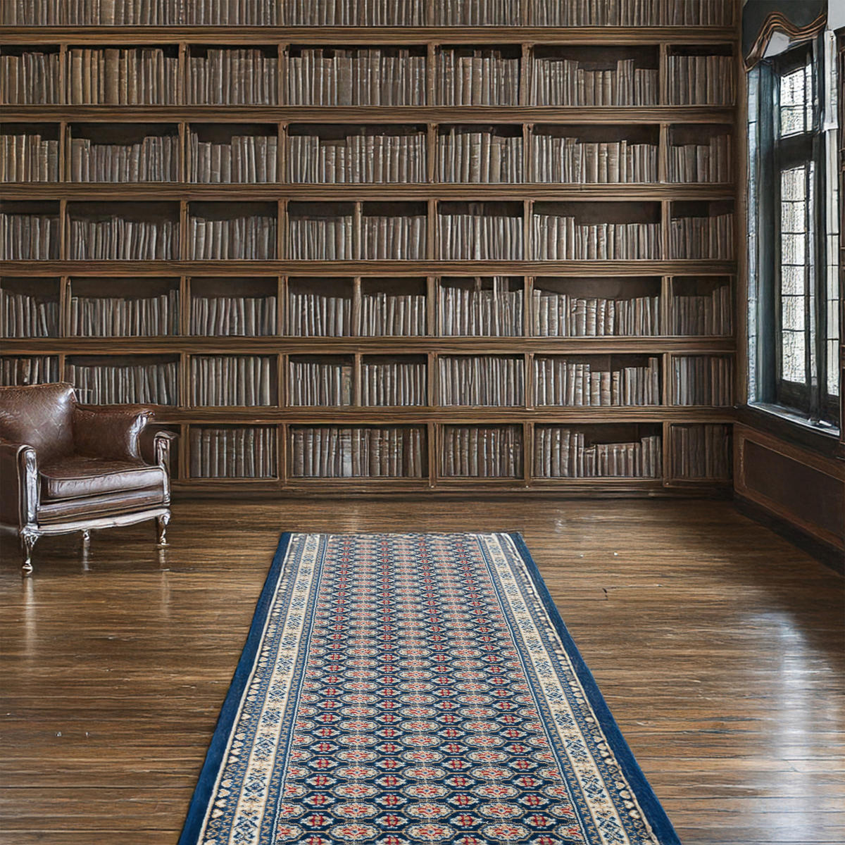 LÄUFER 60/200 cm Shiraz Creme, Dunkelblau, Beige  - Beige/Creme, LIFESTYLE, Textil (60/200cm)