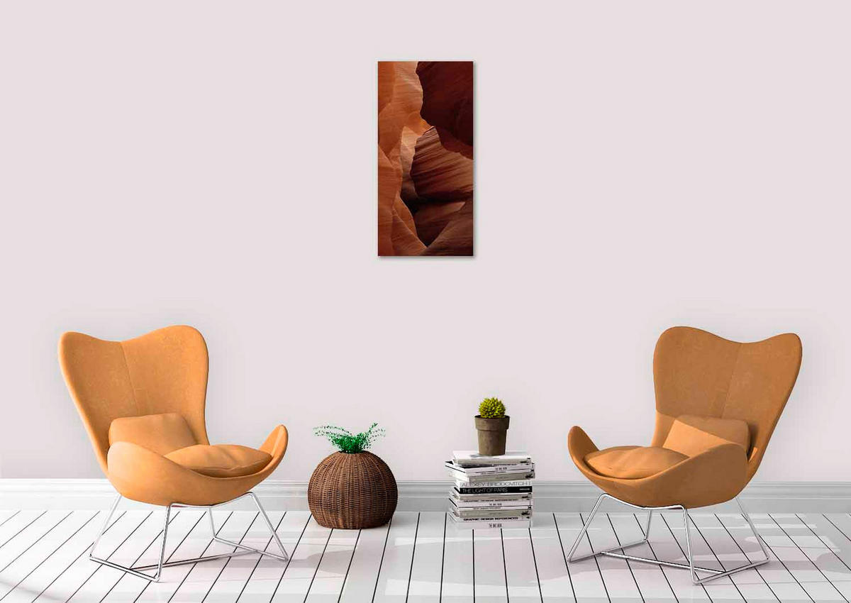 BILD 48/98 cm  - Rotbraun, Design, Metall (48/98cm)