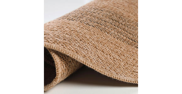 OUTDOORTEPPICH 160/160 cm Comilla Schwarz, Beige - Beige/Schwarz, Basics, Textil (160/160cm) - Novel