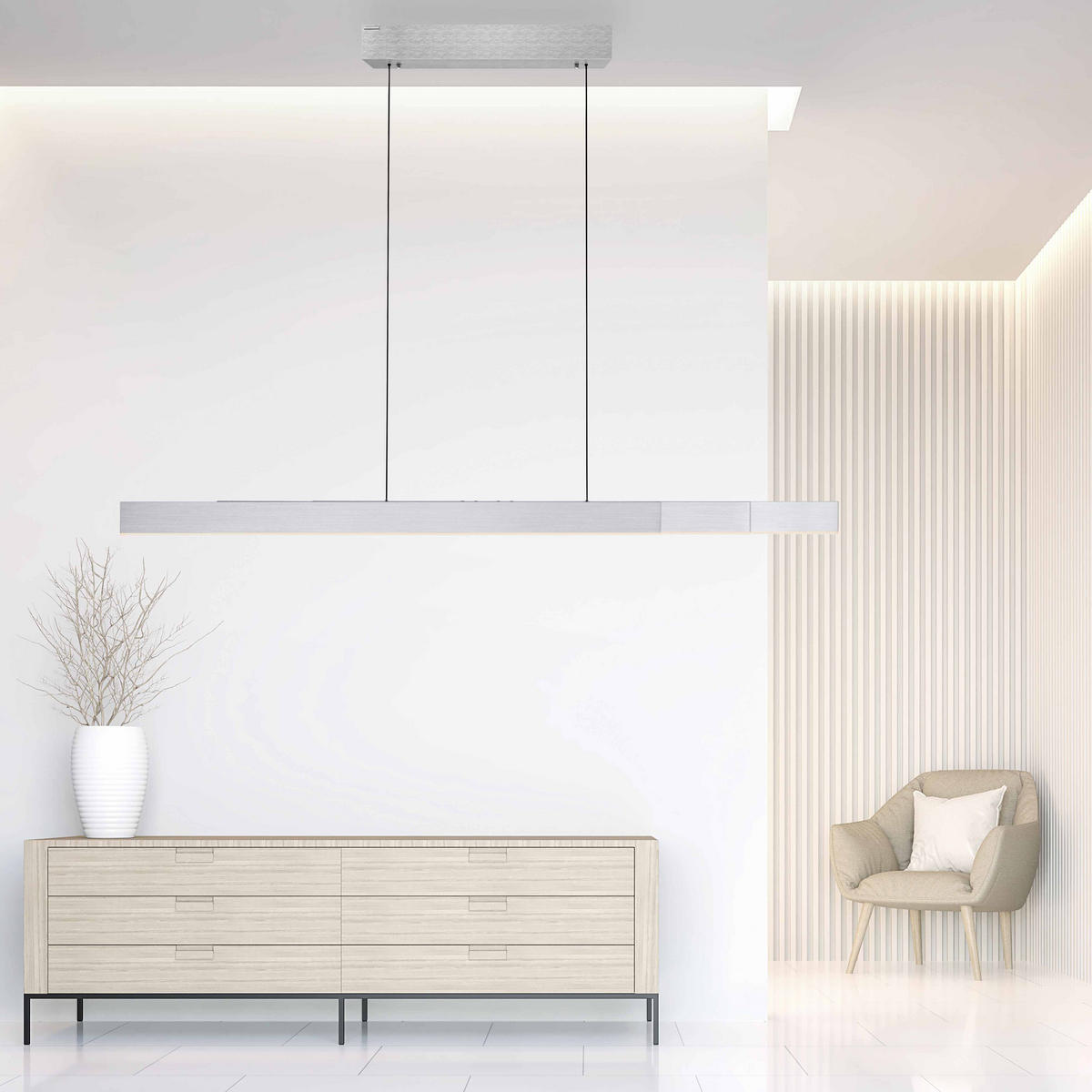 LED-HÄNGELEUCHTE 200/8,2/240 cm   - Anthrazit, Design, Kunststoff/Metall (200/8,2/240cm) - Neuhaus PURE