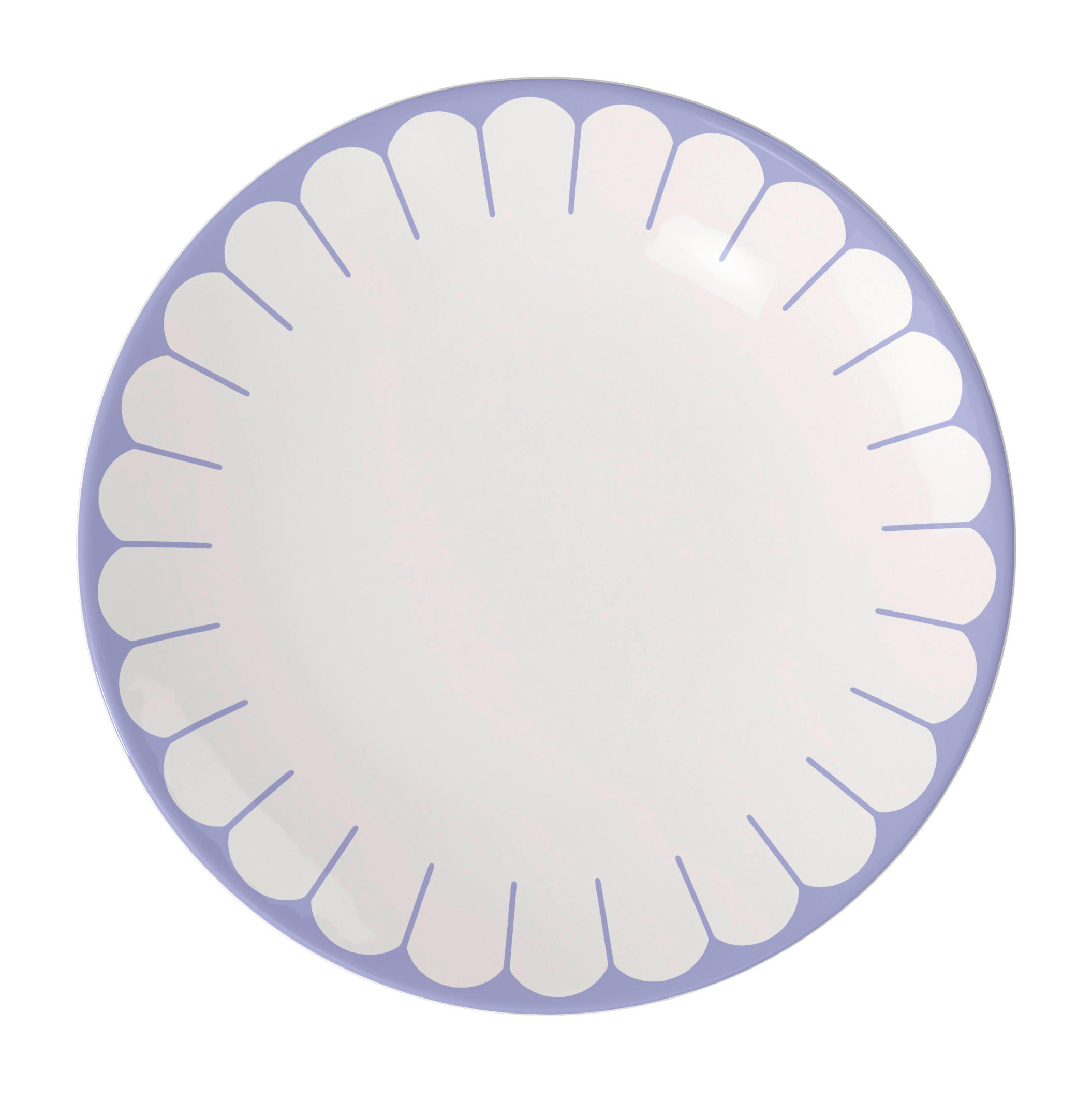 SPEISETELLER Weiß, Hellblau 26,5/2,5 cm Fleur Bleu  - Weiß/Hellblau, MODERN, Keramik (26,5/2,5cm) - Villeroy & Boch