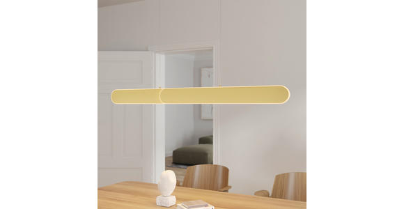 LED-HÄNGELEUCHTE  115/7,5/150 cm    - Messingfarben, Design, Metall (115/7,5/150cm) - Dieter Knoll