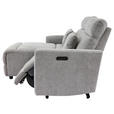 ECKSOFA  in Webstoff Grau  101/212 cm  - Schwarz/Grau, Design, Kunststoff/Textil (101/212cm) - Carryhome