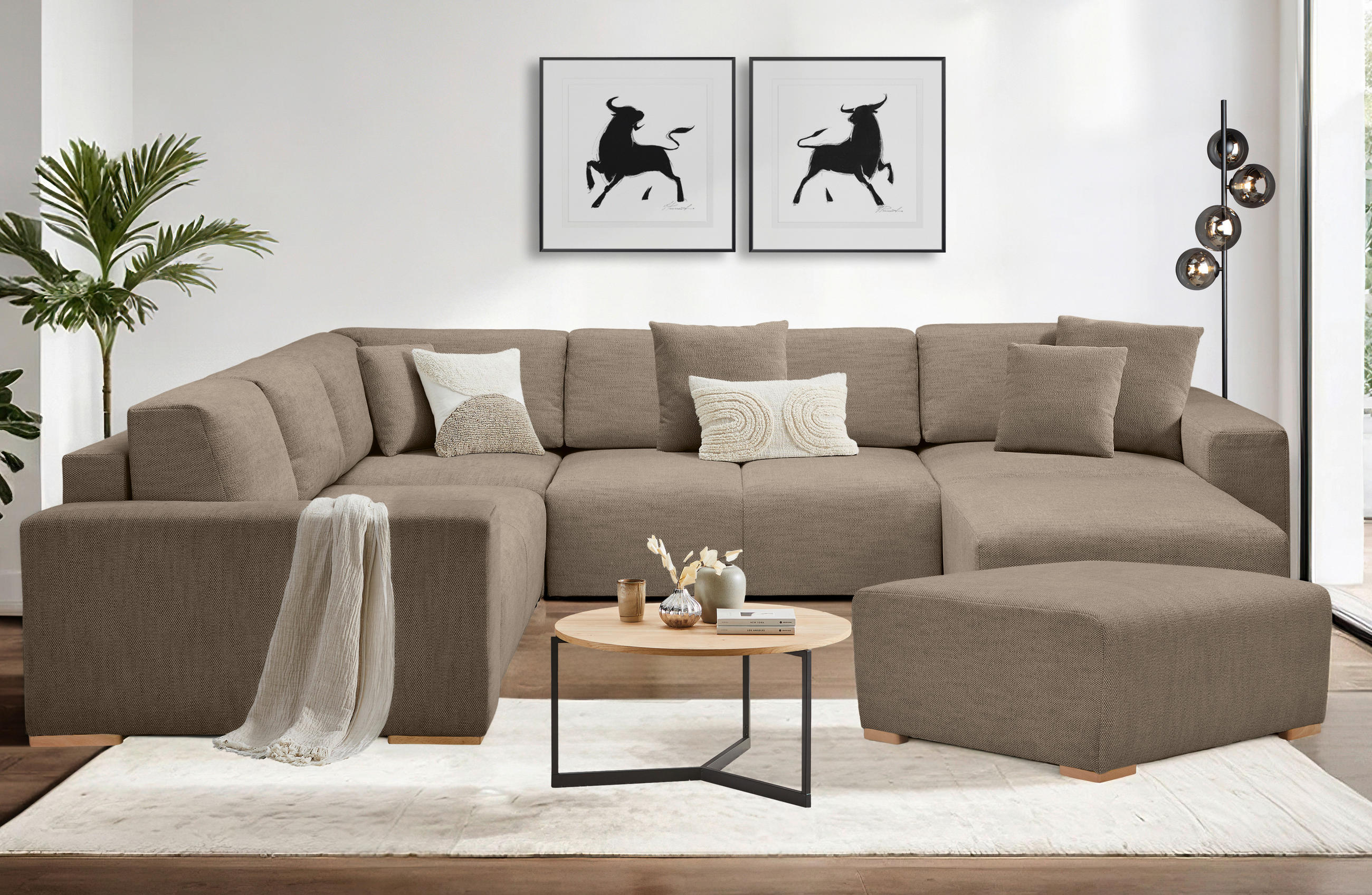 ZIERKISSENSET 42/53/42/53 cm - Braun, Konventionell, Textil (42/53/42/53cm) - Livetastic