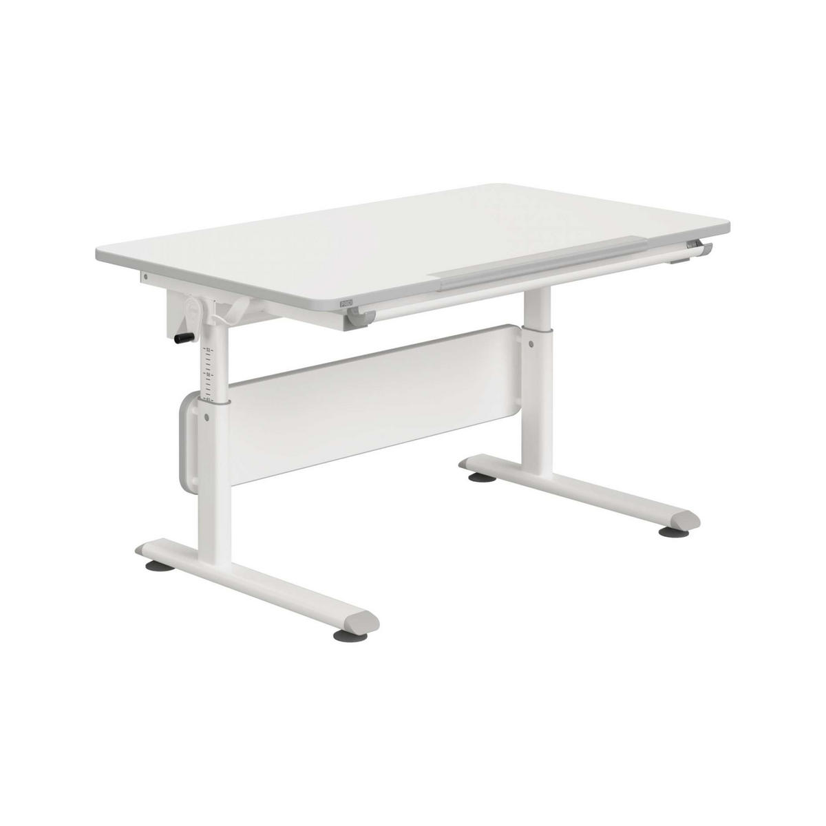 JUGENDSCHREIBTISCH 120/70/53-79 cm  - Weiß, Basics, Holzwerkstoff/Kunststoff (120/70/53-79cm) - Paidi