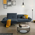 ECKSOFA  in Bouclé Blau  170-195/280 cm  - Blau/Schwarz, Design, Textil/Metall (170-195/280cm) - Dieter Knoll