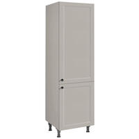 GESCHIRRSCHRANK 60/216,6/58 cm  in Grau  - Schwarz/Grau, MODERN, Holzwerkstoff/Metall (60/216,6/58cm) - Nobilia