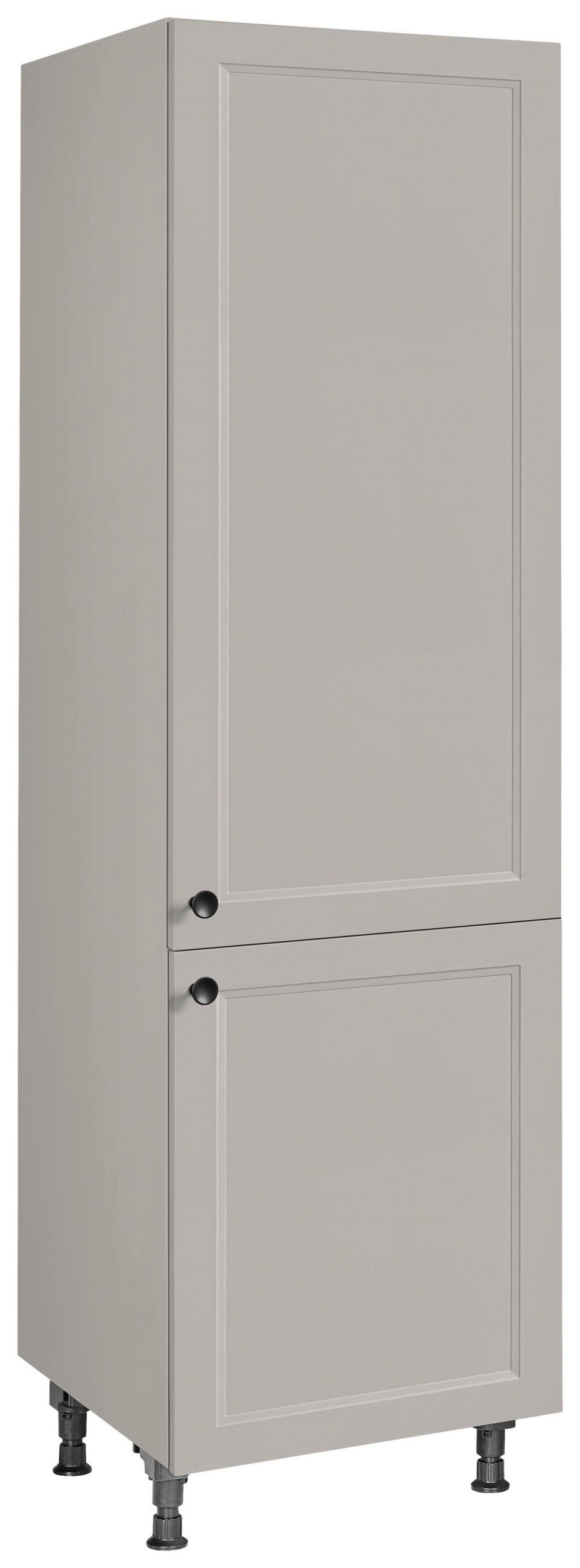 GESCHIRRSCHRANK 60/216,6/58 cm  in Grau  - Schwarz/Grau, MODERN, Holzwerkstoff/Metall (60/216,6/58cm) - Nobilia