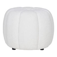 POUF in Weiß Textil Weiß  - Weiß, Basics, Textil (48/38/48cm)