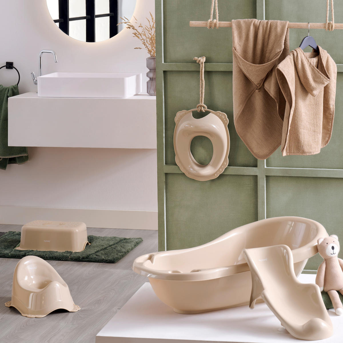 TÖPFCHEN  - Beige, Basics, Kunststoff (35,5/30/22,5cm) - My Baby Lou