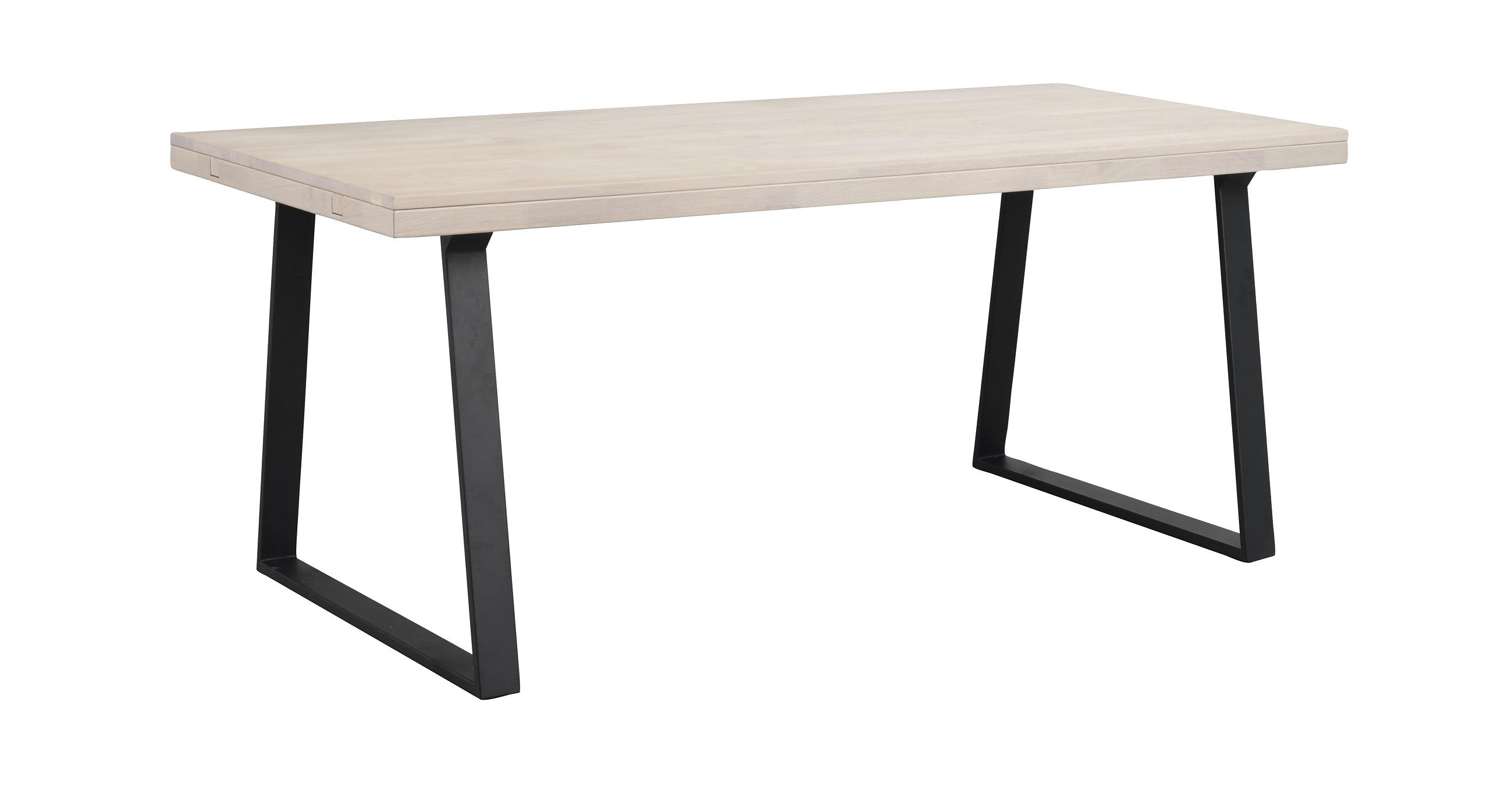 MATBORD i trä, metall 170/95/75 cm   - vit/svart, Klassisk, metall/trä (170/95/75cm) - Rowico