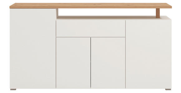 SIDEBOARD  in 179,5/94/40 cm  - Weiß/Eiche Artisan, Basics, Holzwerkstoff (179,5/94/40cm) - Carryhome