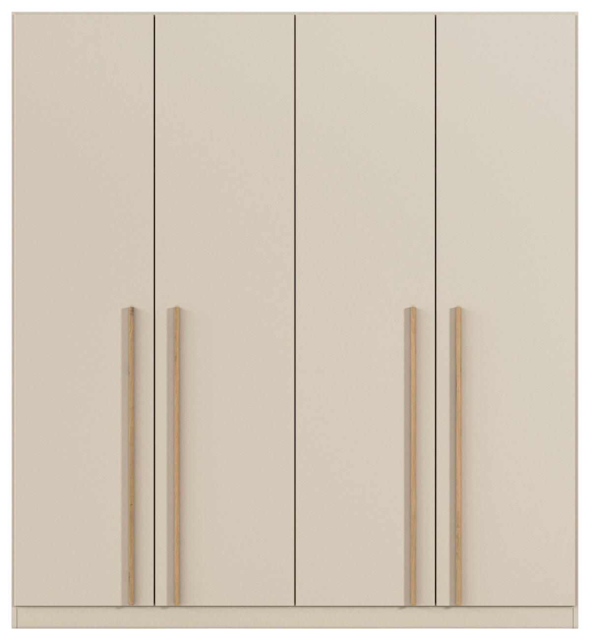 DREHTÜRENSCHRANK 4-türig Champagner, Eiche Artisan  - Champagner/Eiche Artisan, Design, Holz/Holzwerkstoff (181/197/54cm) - Stylife