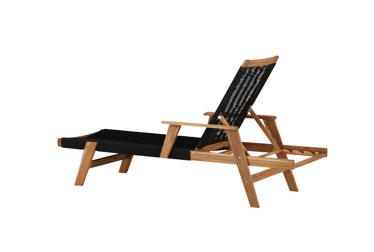 SOLSÄNG   73/35/200 cm  - svart/akaciefärgad, Klassisk, trä (73/35/200cm) - Gardenson