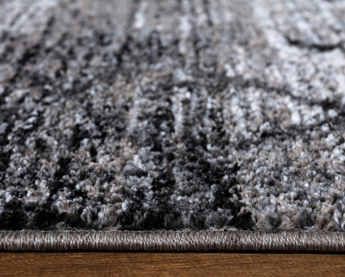 LÄUFER 80/300 cm 5354 Grau, Creme, Schwarz  - Creme/Schwarz, LIFESTYLE, Textil (80/300cm)