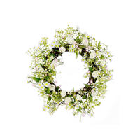 FRÜHLINGSKRANZ  - Pink/Naturfarben, Basics, Holz/Kunststoff (45cm)