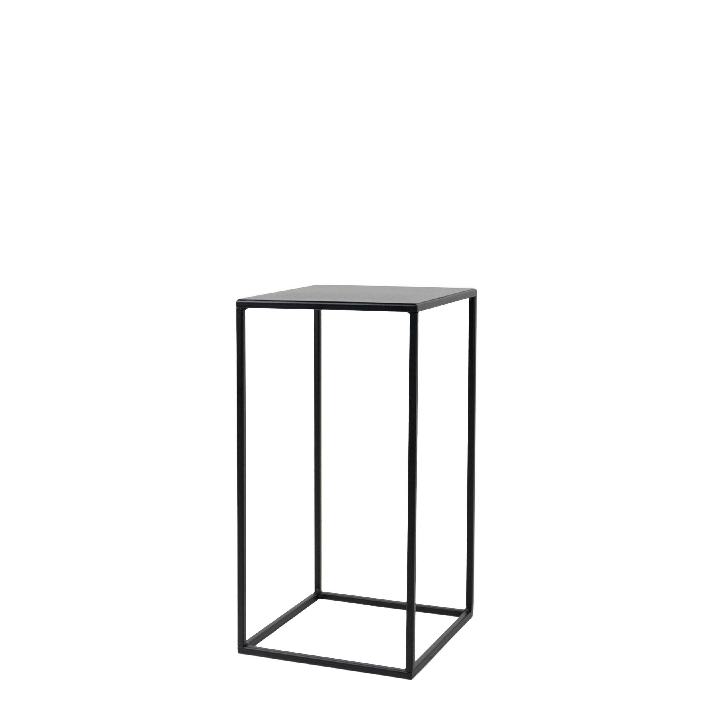 BLUMENSTÄNDER Metall  - Schwarz, Basics, Metall (25/47/25cm)