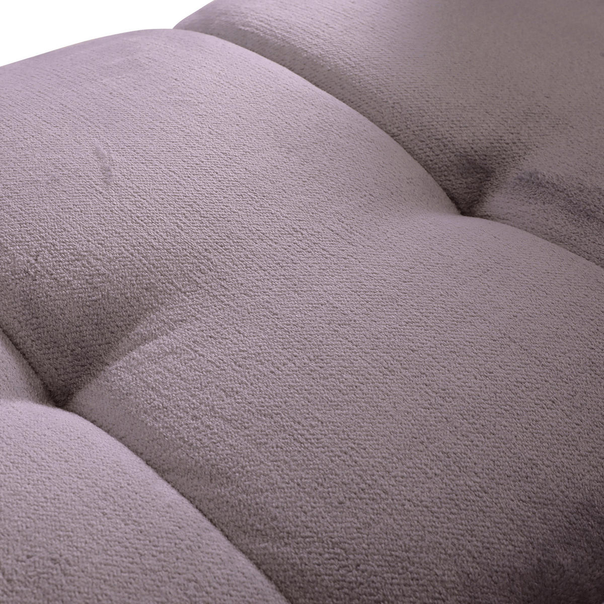 BIGSOFA  in Plüsch Grau  - Schwarz/Grau, KONVENTIONELL, Kunststoff/Textil (220/67/106cm) - MID.YOU