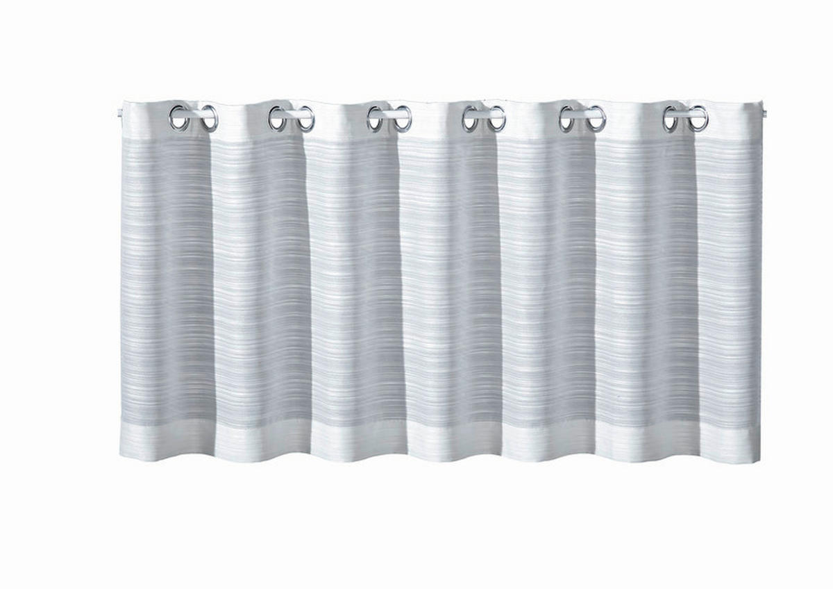 KURZGARDINE   140/50 cm   - Weiß, KONVENTIONELL, Textil (140/50cm)