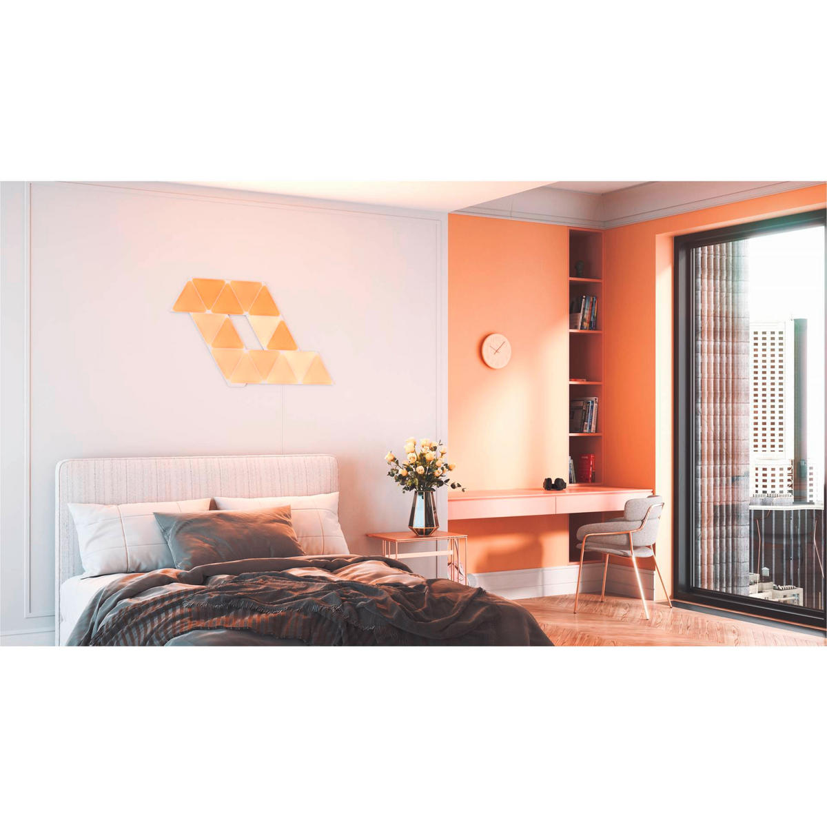 Nanoleaf Triangles 15-er Pack NANOLEAF 23/0,6/20 cm   - Weiß, Basics, Kunststoff (23/0,6/20cm)