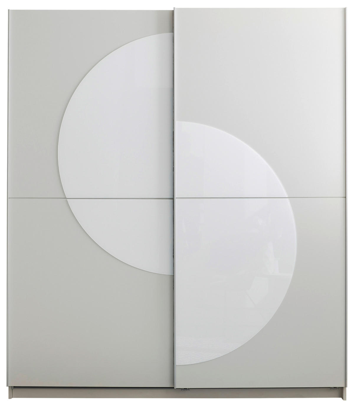 SKŘÍŇ S POSUVNÝMI DVEŘMI, světle šedá, 170/195/60 cm - barvy stříbra/světle šedá, Moderní, kov/kompozitní dřevo (170/195/60cm) - Carryhome