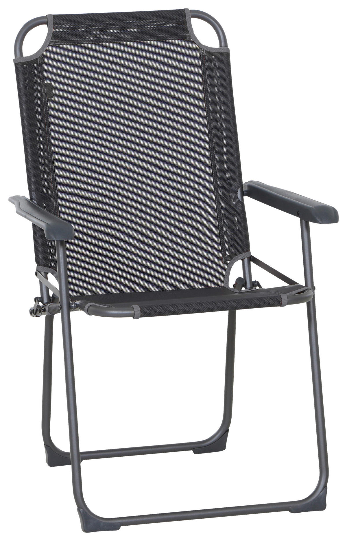 CAMPINGSESSEL - Anthrazit, KONVENTIONELL, Textil/Metall (58/95/70cm) - Siena Garden