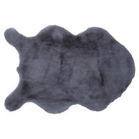 UMĚLÁ KOŽEŠINA, 55/80 cm, šedá - šedá, Basics, textil (55/80cm)