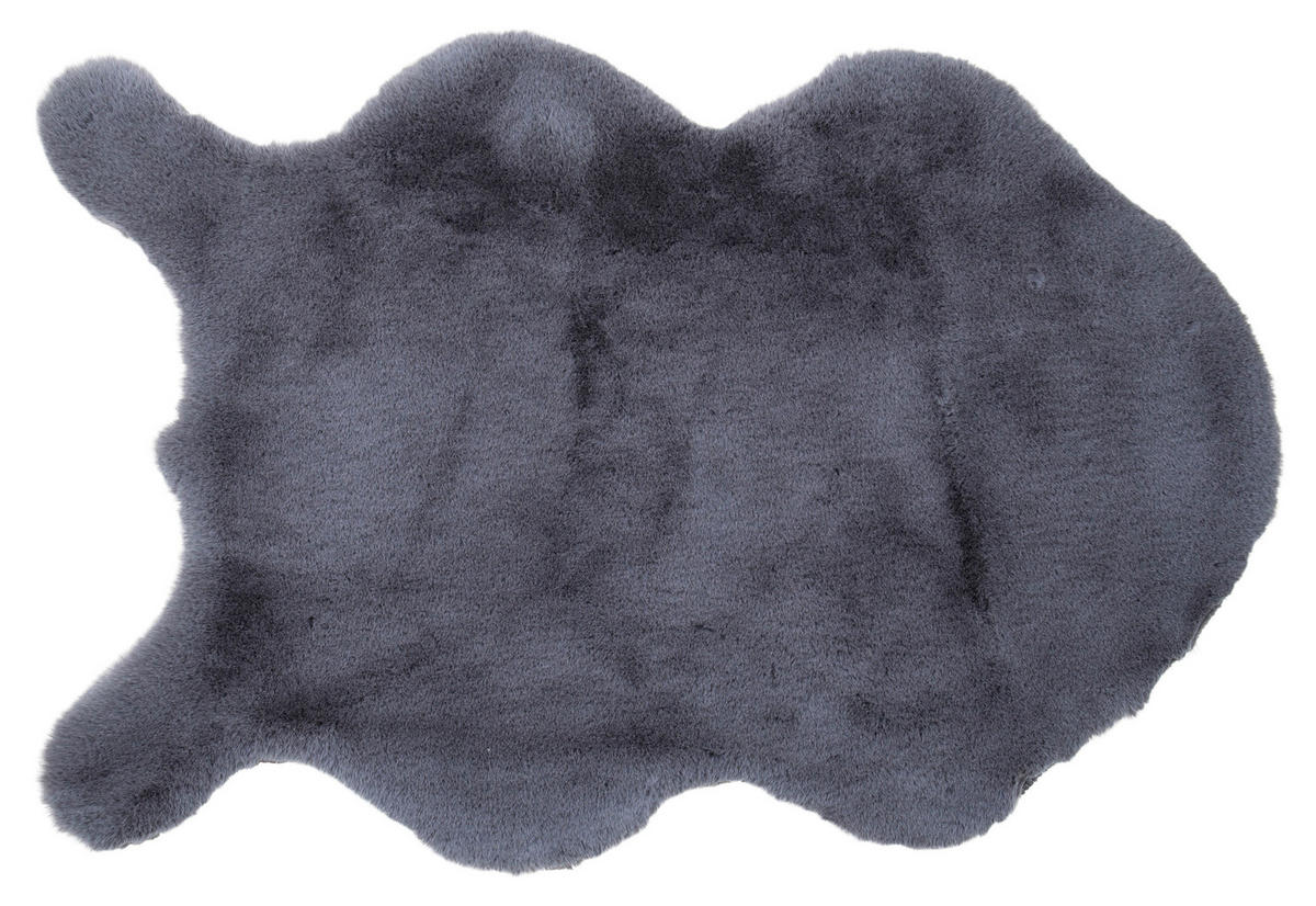 UMĚLÁ KOŽEŠINA, 55/80 cm, šedá - šedá, Basics, textil (55/80cm)