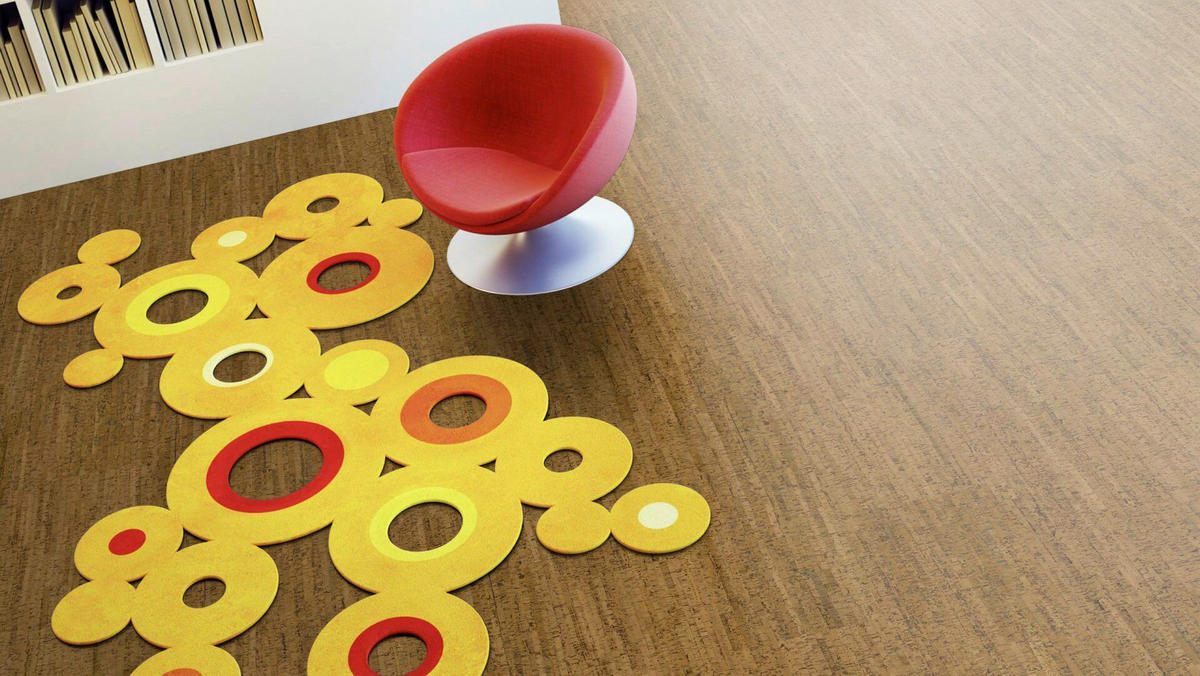 KORKBODEN KORK NATURTREND TRACE 910X300X9,5mm  per  m² - Cappuccino, Basics, Naturmaterialien/Holz (91,0/30,0/0,95cm)