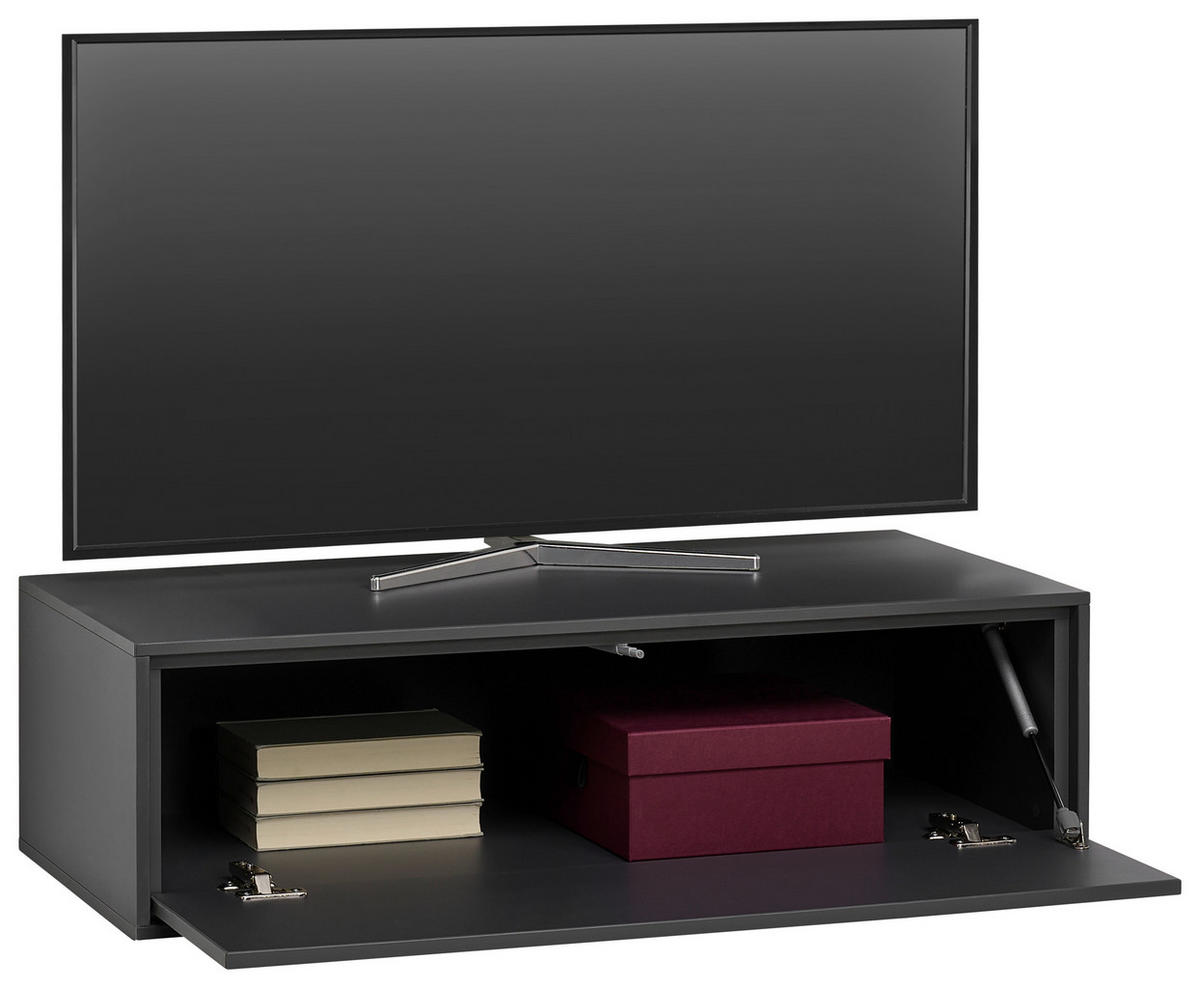 TV-ELEMENT Graphitfarben  90,9/26/40 cm  - Graphitfarben, Design, Holzwerkstoff (90,9/26/40cm) - home24