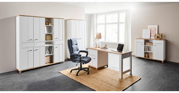 KOMMODE in 135/99/44 cm - Graphitfarben/Eiche Artisan, KONVENTIONELL, Holzwerkstoff/Kunststoff (135/99/44cm) - Hom`in
