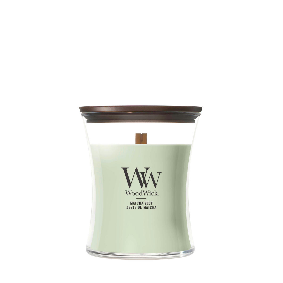 MIRISNA SVEĆA  žalfijazelena  - žalfijazelena, Osnovno, staklo/drvo (10/11/10cm) - WoodWick