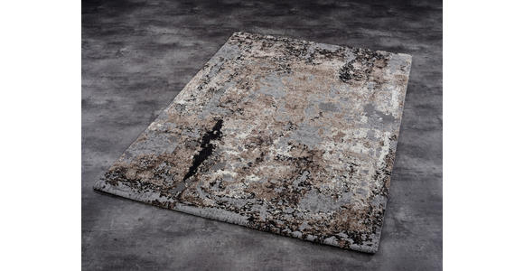 WEBTEPPICH 80/150 cm Timeline Quantum Braun, Beige  - Beige/Braun, Design, Textil (80/150cm) - Novel