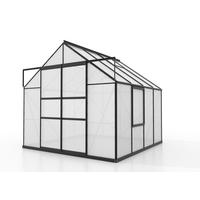 GEWÄCHSHAUSBAUSATZ - Schwarz, Basics, Kunststoff/Metall (257/231,8/258cm)