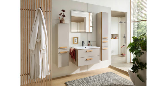WASCHTISCHKOMBI 78 cm  - Kaschmir/Eichefarben, MODERN, Holz/Holzwerkstoff (78cm) - Dieter Knoll