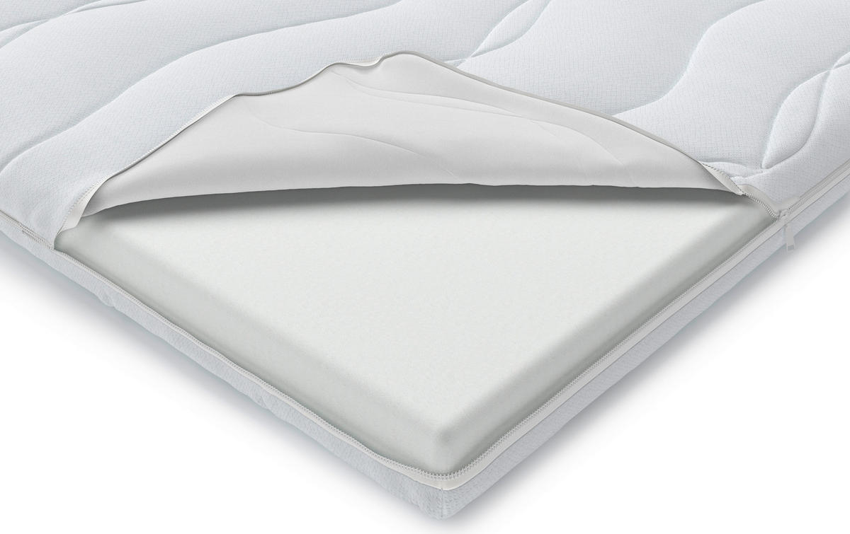 FEDŐMATRAC 160/200 cm  - fehér, Basics, textil (160/200cm) - Sleeptex