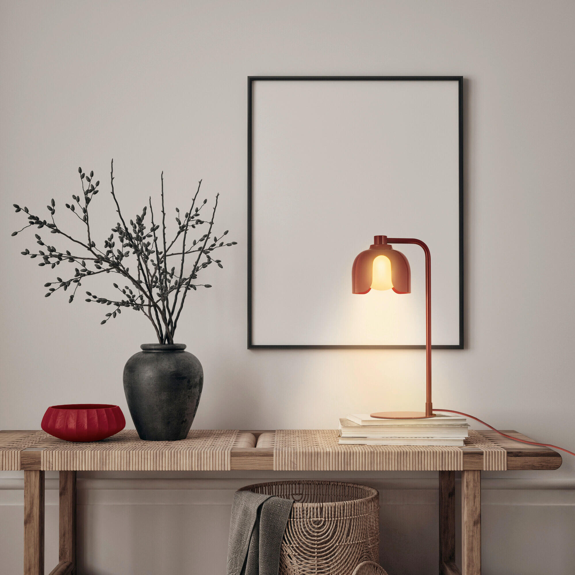 Osram Tischleuchte Rot 20x40x15 cm