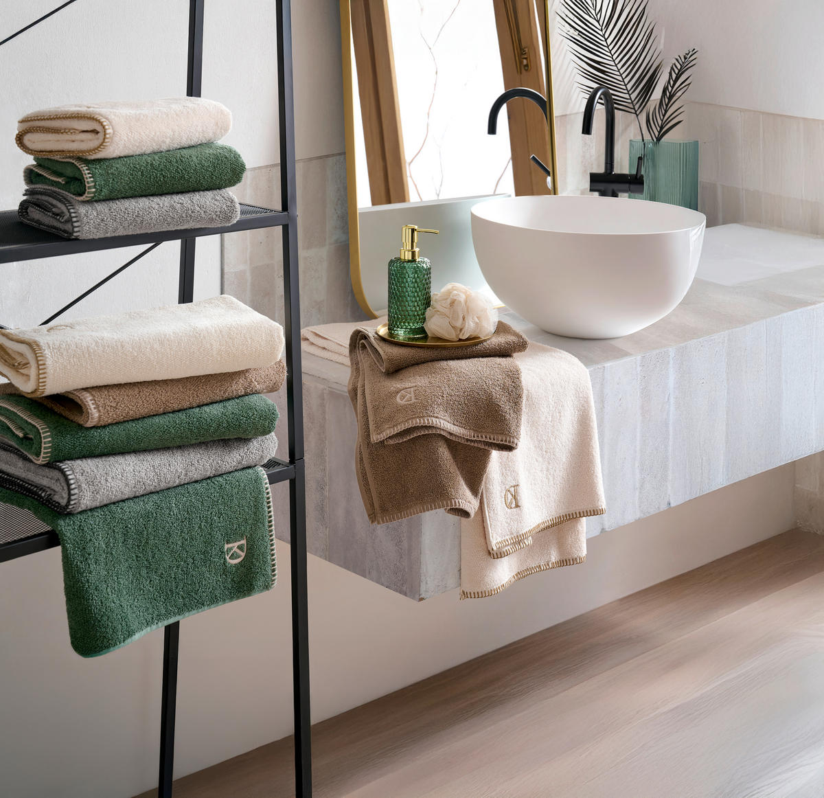 HANDTUCH BOLANO Beige  - Beige, Konventionell, Textil (50/100cm) - Dieter Knoll