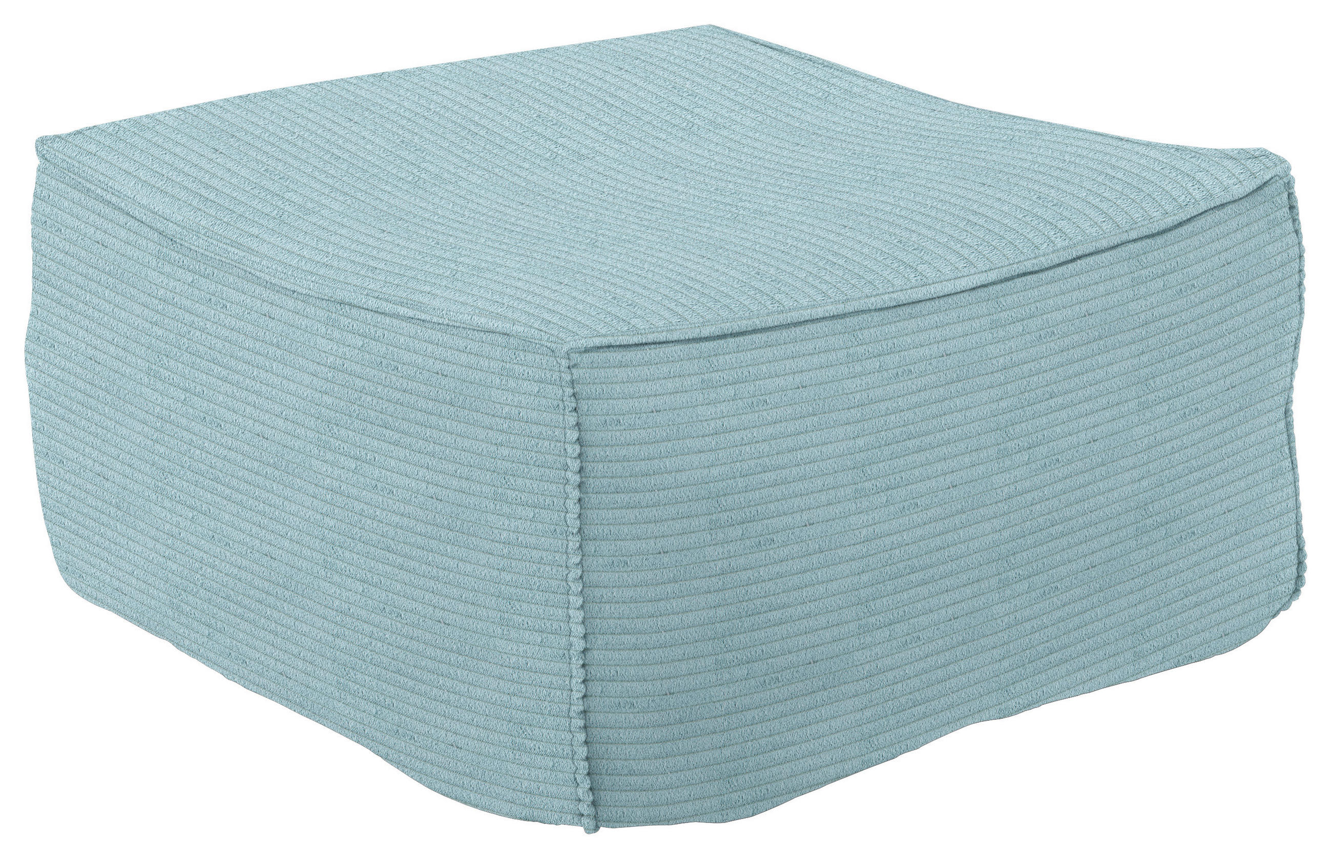 HOCKER Cord Hellblau  - Hellblau, Design, Textil (86/38/86cm) - Pure Home Lifestyle