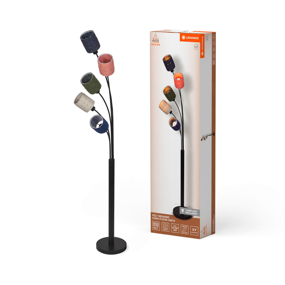 STEHLEUCHTE 50,5/48,5/173 cm    - Multicolor, Design (50,5/48,5/173cm) - Ledvance