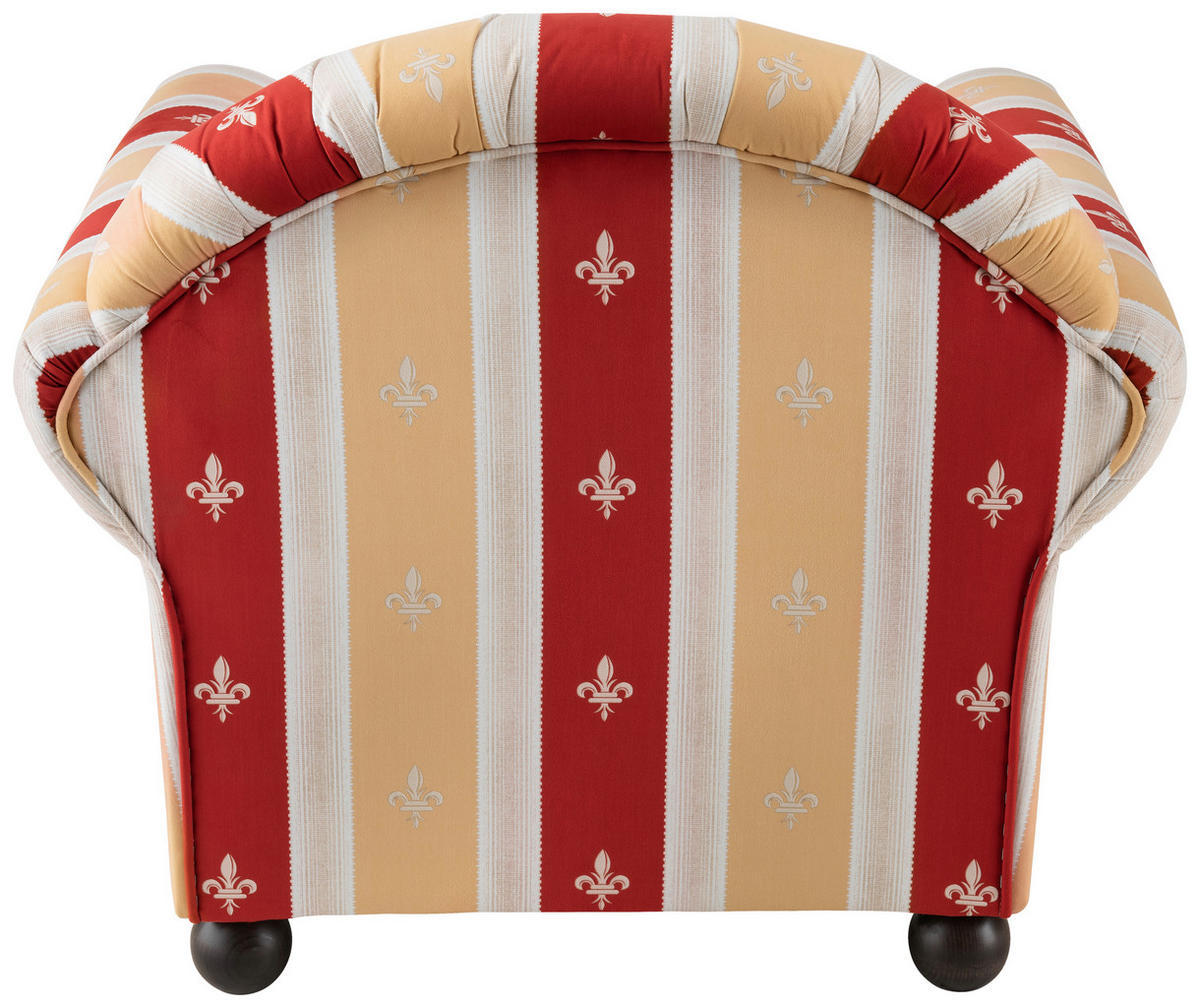 SESSEL in Mikrofaser Rot  - Wengefarben/Rot, Konventionell, Holz/Textil (90/84/80cm) - Livetastic