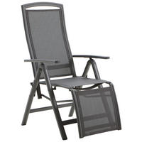 RELAXAČNÍ KŘESLO kov, textil - tmavě šedá/antracitová, Design, kov/textil (62/117/76cm) - Amatio