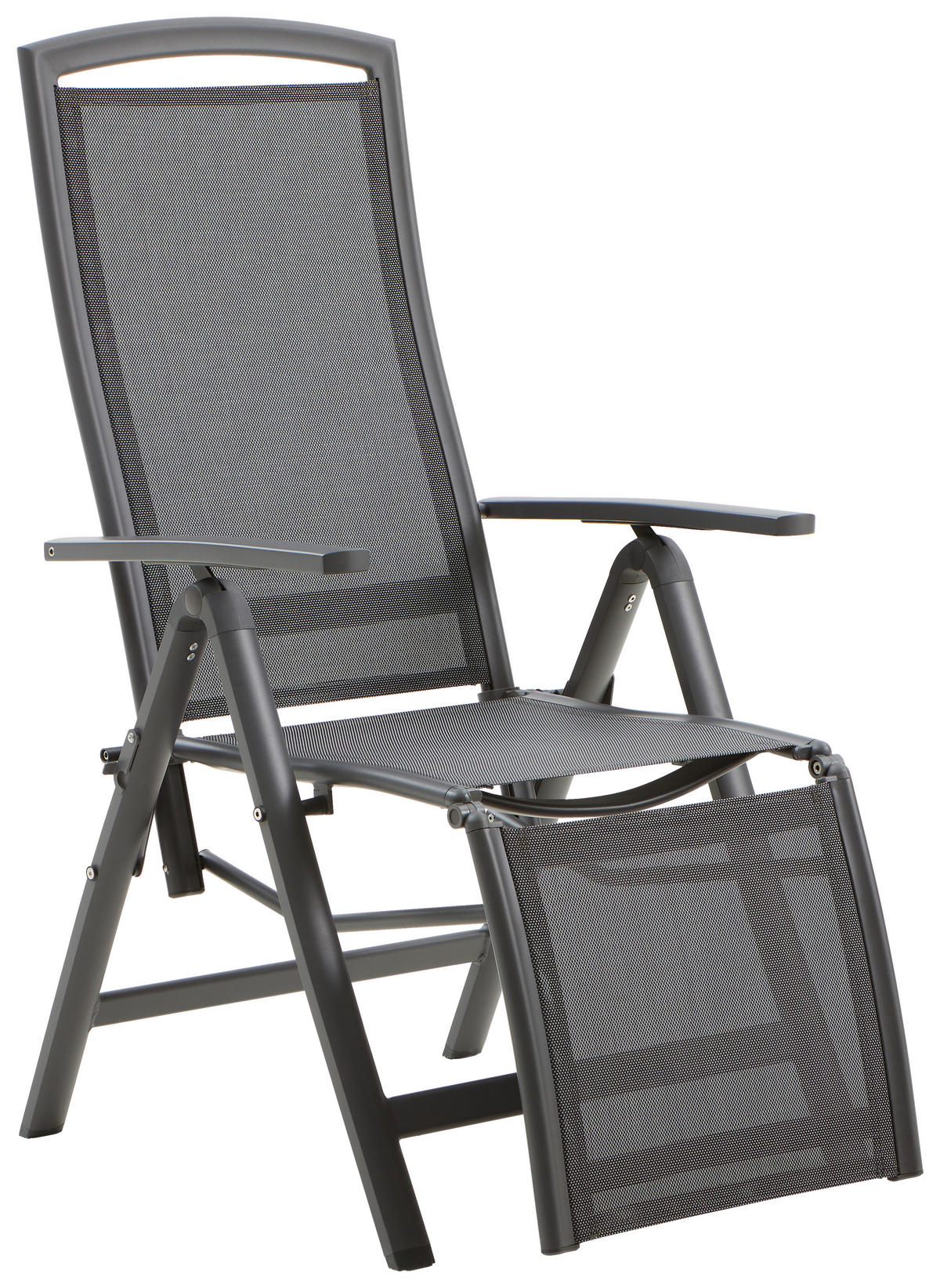 RELAXAČNÍ KŘESLO kov, textil - tmavě šedá/antracitová, Design, kov/textil (62/117/76cm) - Amatio