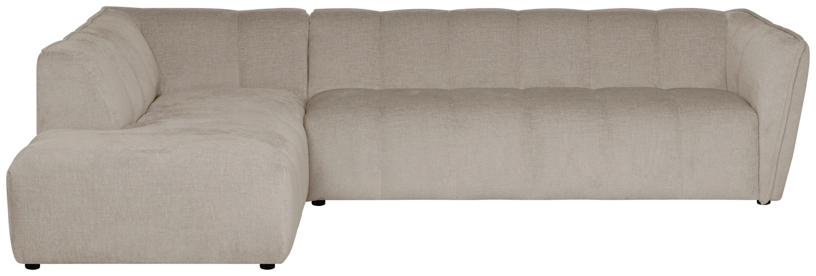 ECKSOFA  LIVOLI Creme Chenille  - Creme, Design, Textil (218/290cm) - MID.YOU