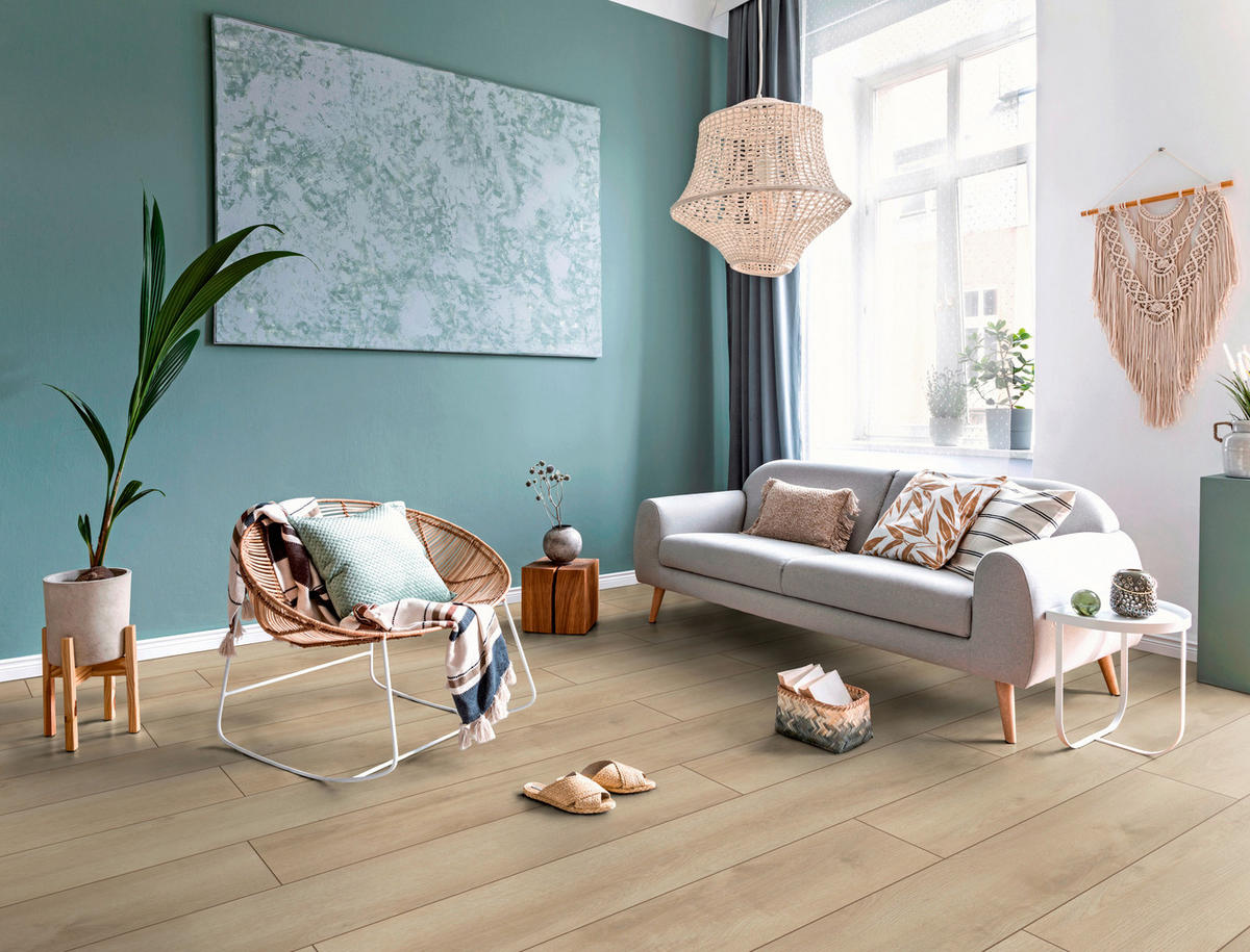 LAMINATBODEN Superior Advanced  - Eichefarben, KONVENTIONELL, Holz (138.0/19.3/0.8cm)