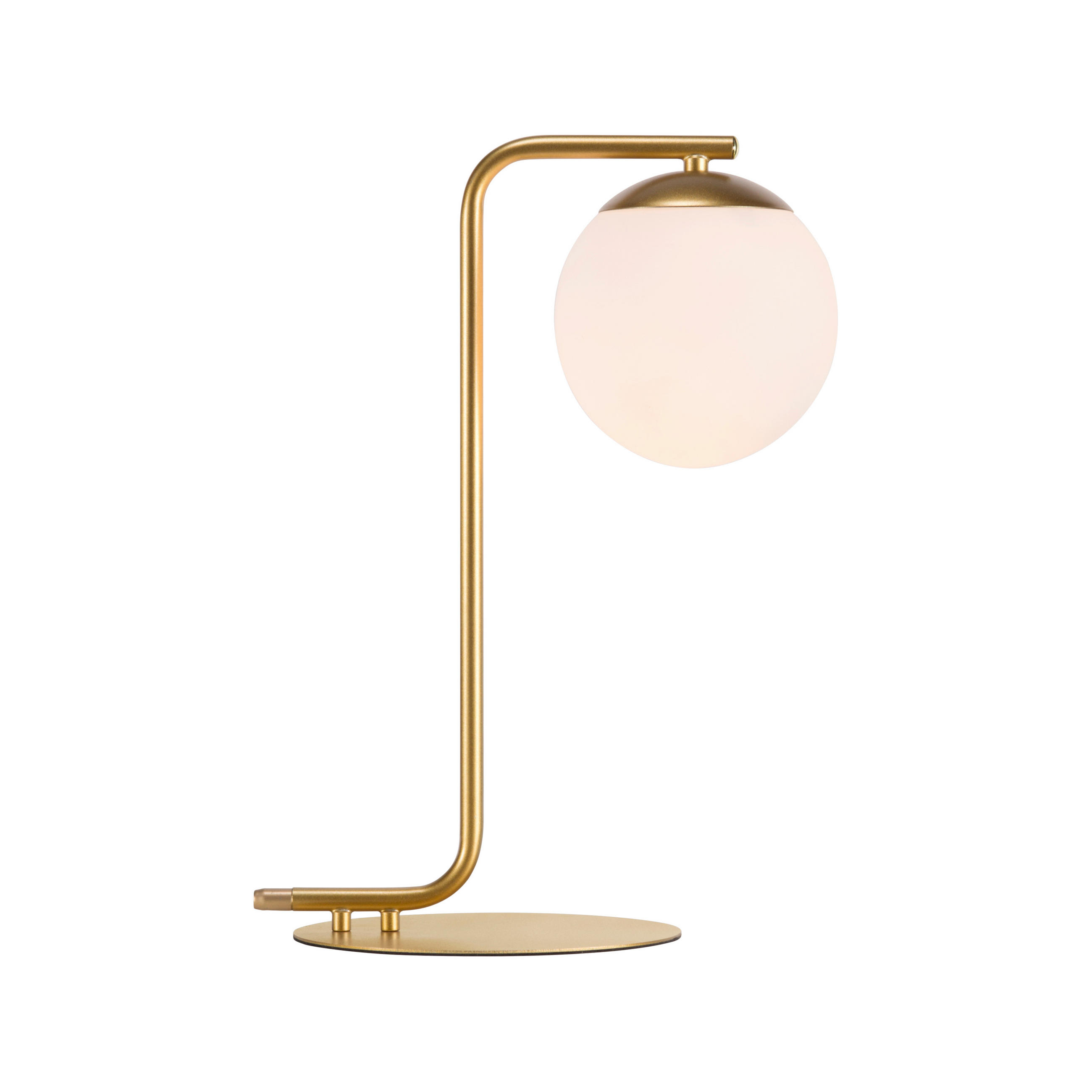 TISCHLEUCHTE GRANT 20/41 cm   - Messingfarben/Weiß, Design, Glas/Metall (20/41cm) - Nordlux