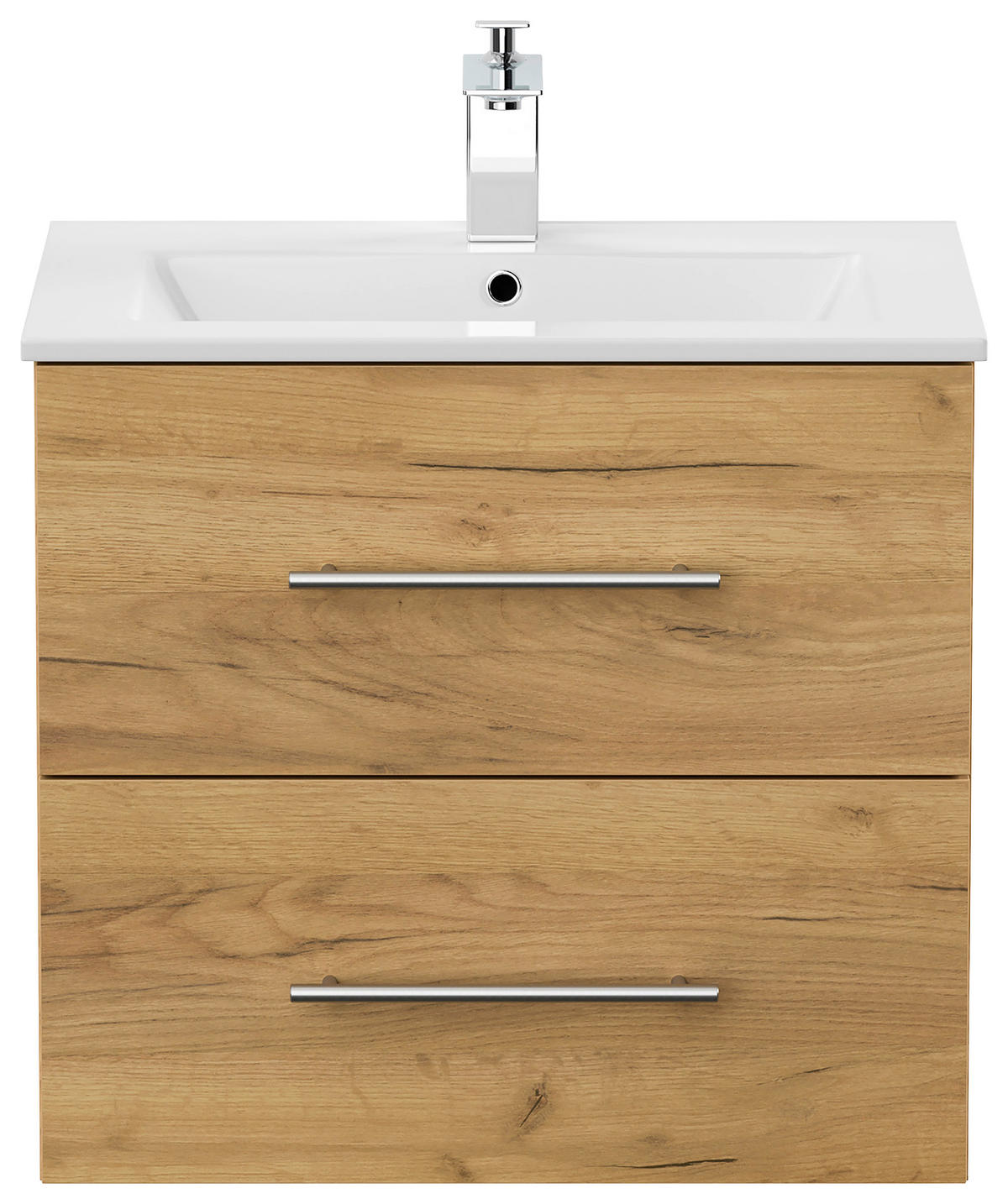 WASCHTISCHKOMBI 61,5 cm  - Eichefarben/Weiß, Basics, Keramik/Holzwerkstoff (61,5cm) - MID.YOU