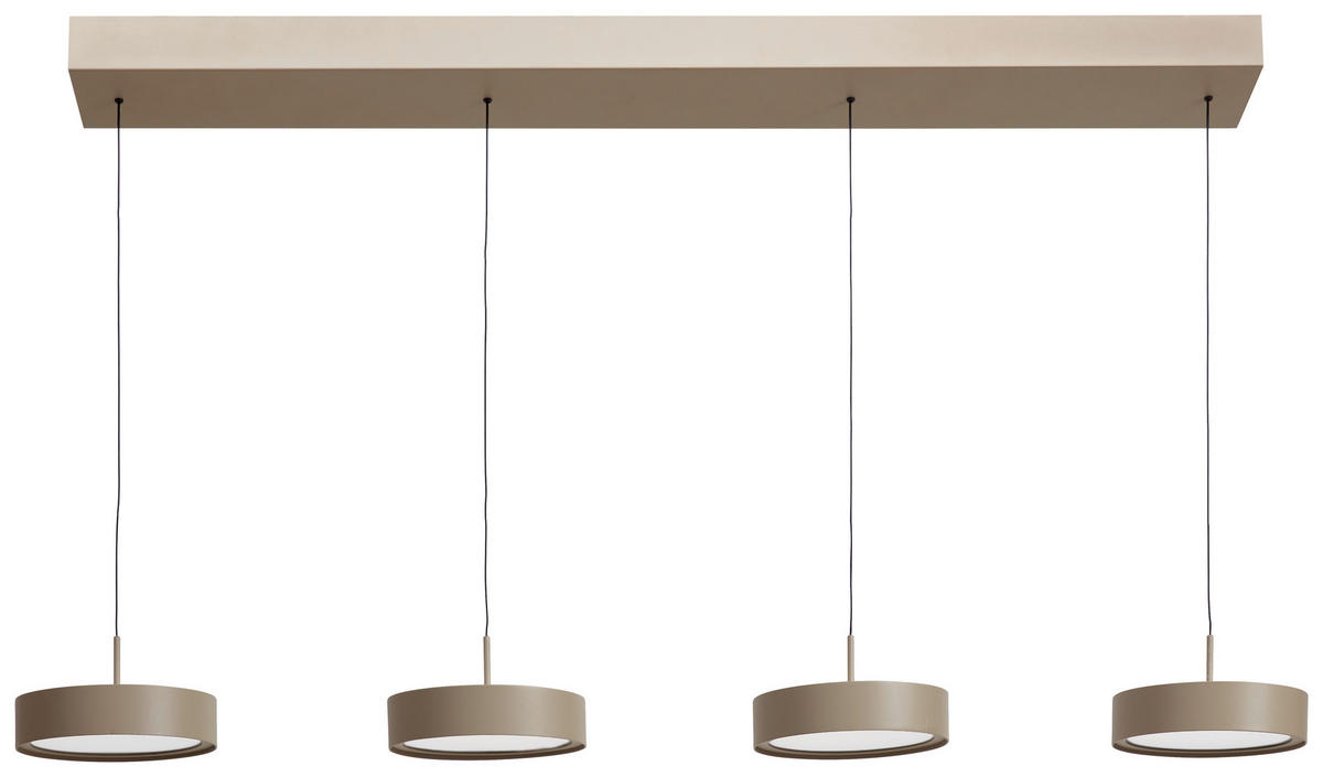 LED FÜGGŐLÁMPA 118/17,5/180 cm  - homok, Design, fém (118/17,5/180cm) - Dieter Knoll