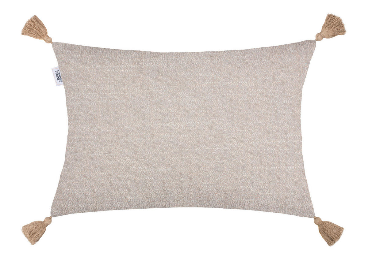 KISSENHÜLLE SW-BOHO 38/58 cm  - Sandfarben/Greige, Basics, Textil (38/58cm) - Schöner Wohnen