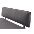 SITZBANK 180/86,5/60 cm  in Grau, Schwarz  - Schwarz/Grau, Design, Textil/Metall (180/86,5/60cm) - Cantus